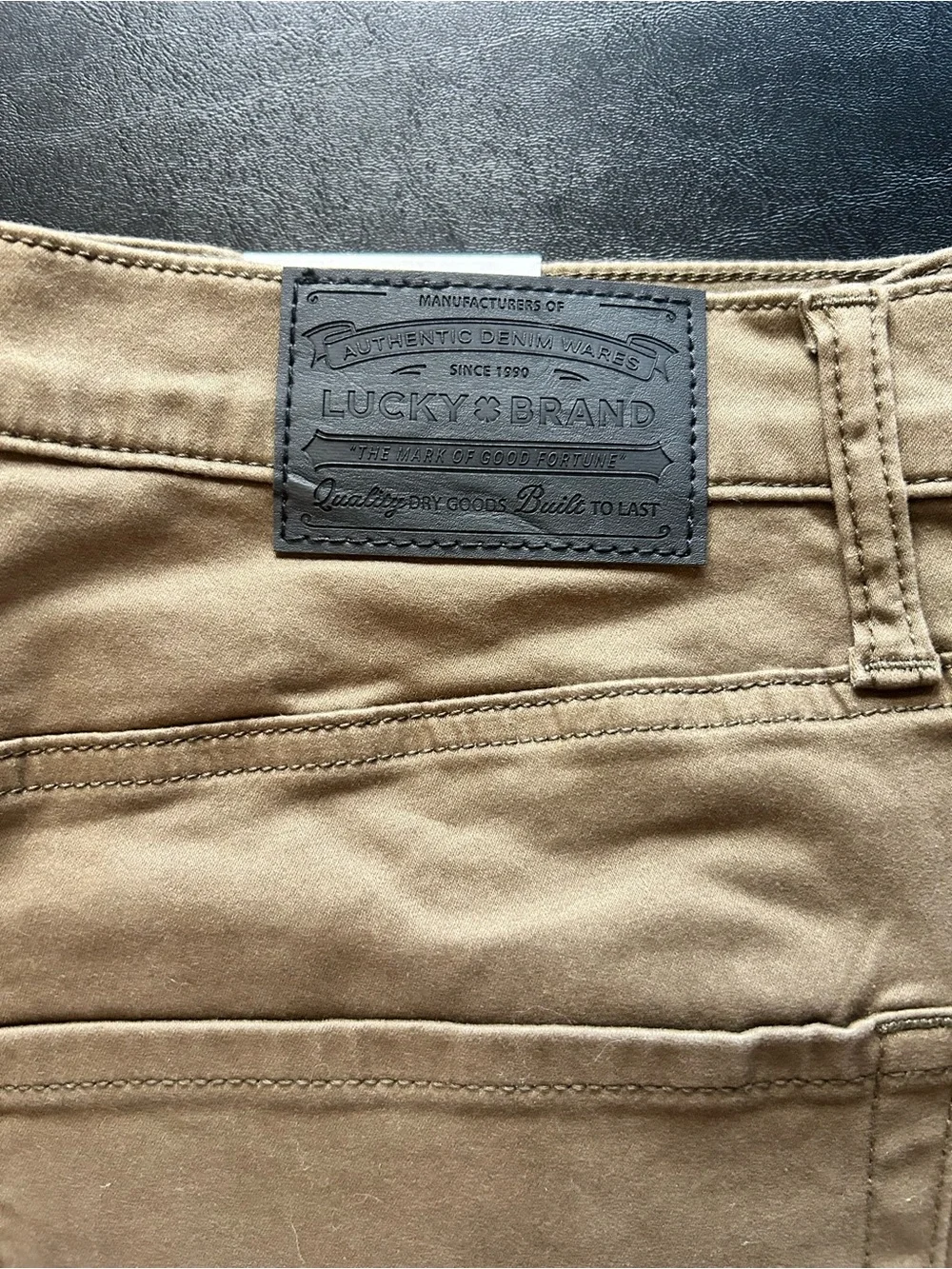 Lucky Brand Straight-Leg Khaki Pants - Brown